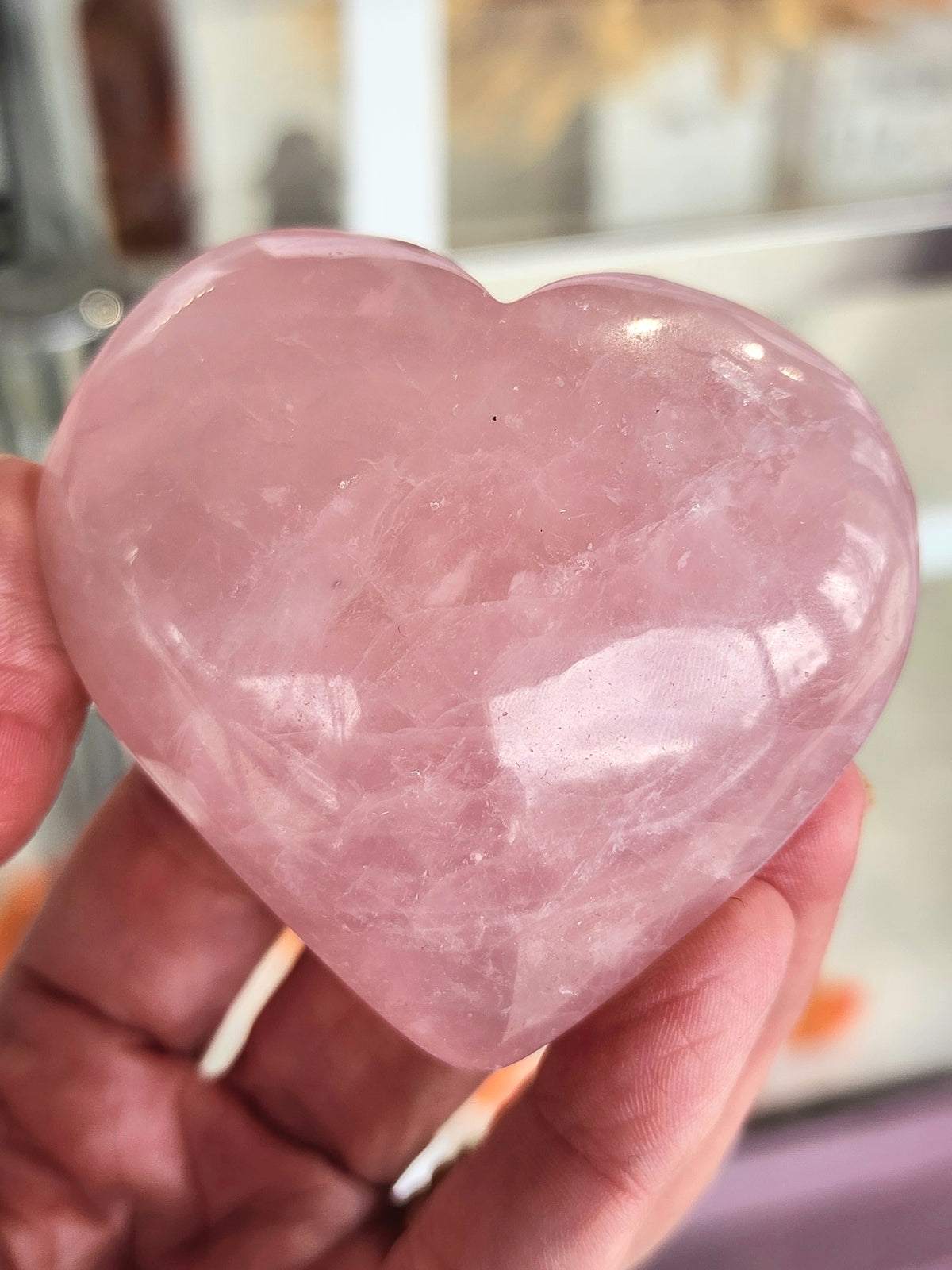 Rose Quartz Heart - 2.6 inches