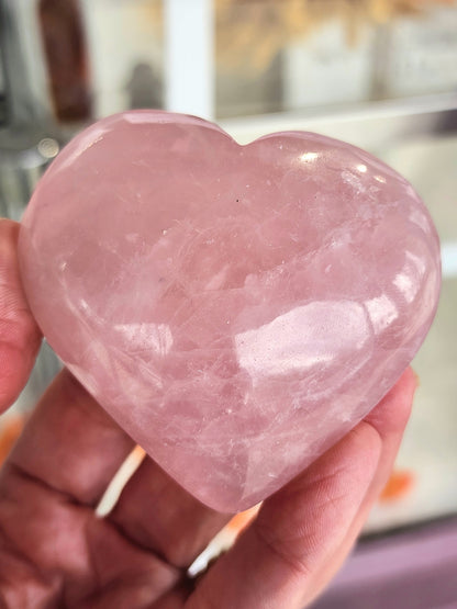 Rose Quartz Heart - 2.6 inches