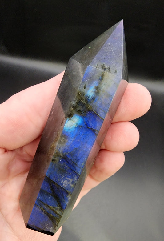 Labradorite Tower/Point with Blue Flash- 3.25" inches