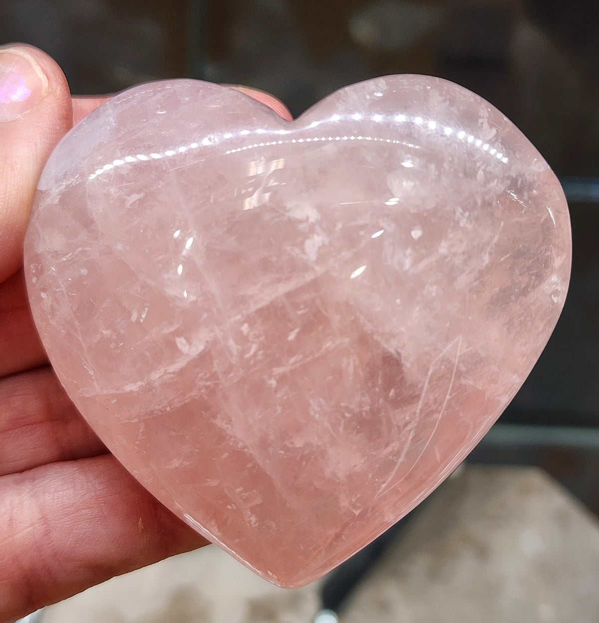 Rose Quartz Heart - 2.4 inches